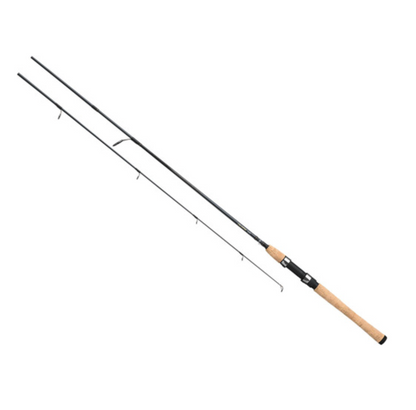 Fishing rod with a white background