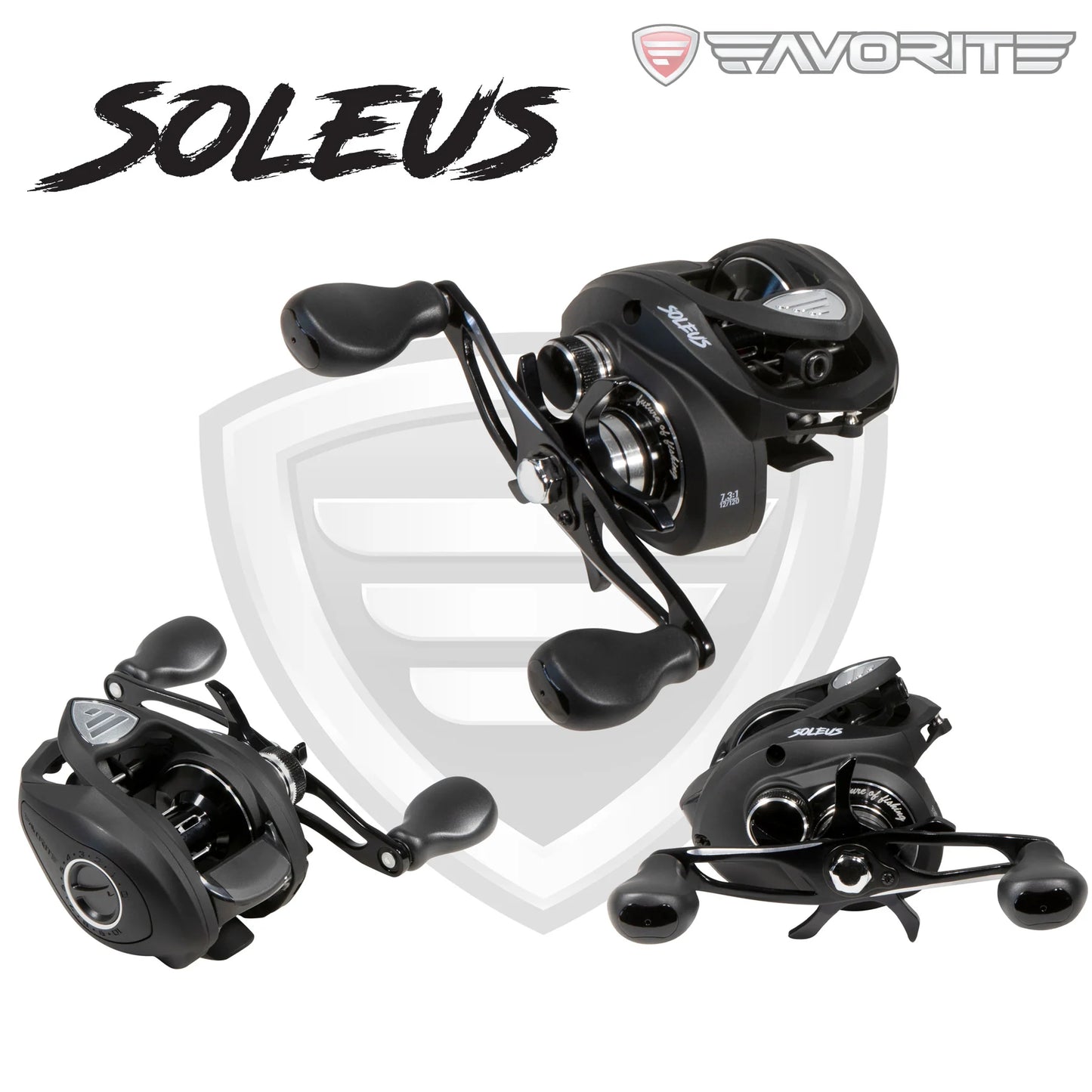 FAVORITE SOLEUS BLACK BAITCAST REEL