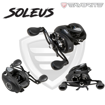 FAVORITE SOLEUS BLACK BAITCAST REEL