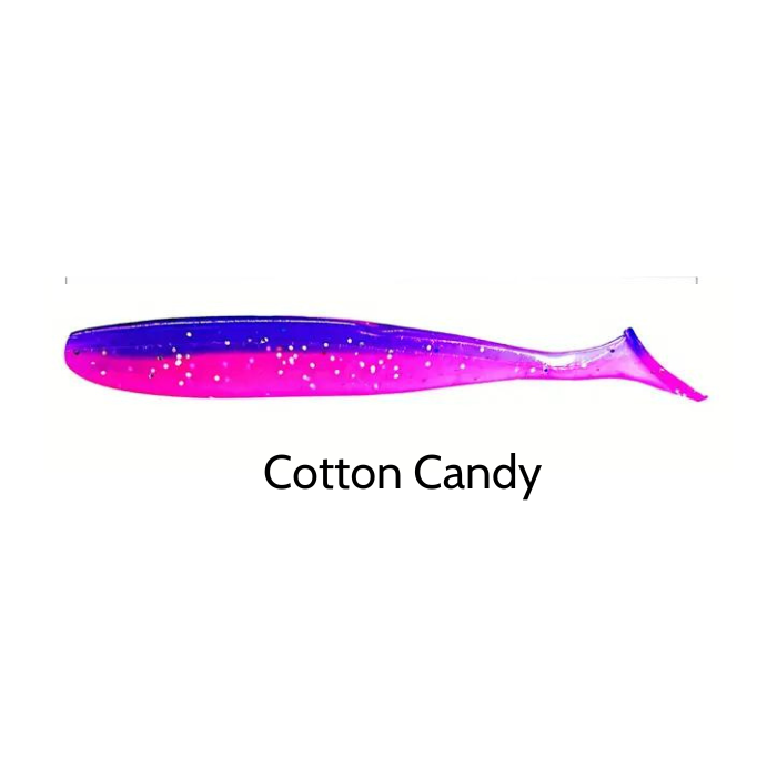 Paddle Tail Swim Baits Cotton Candy