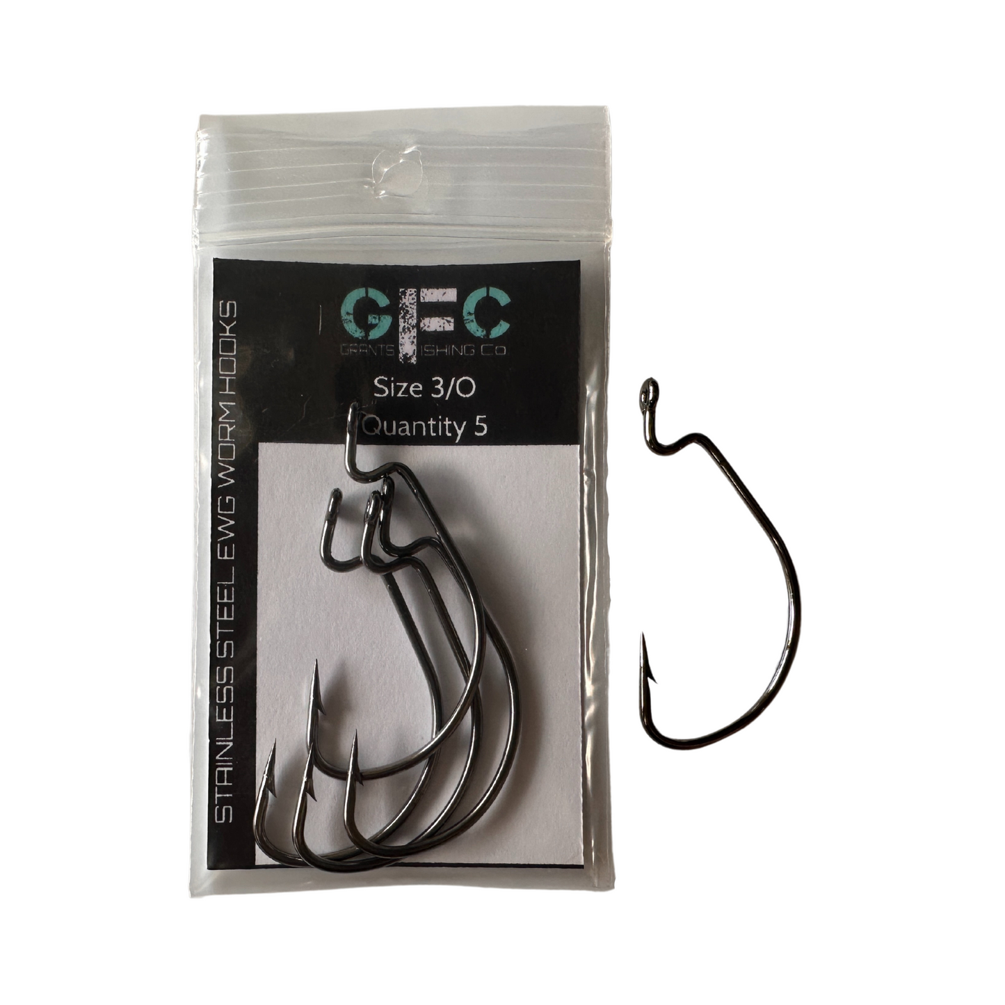 GFC Stainless Steel EWG Worm Hooks