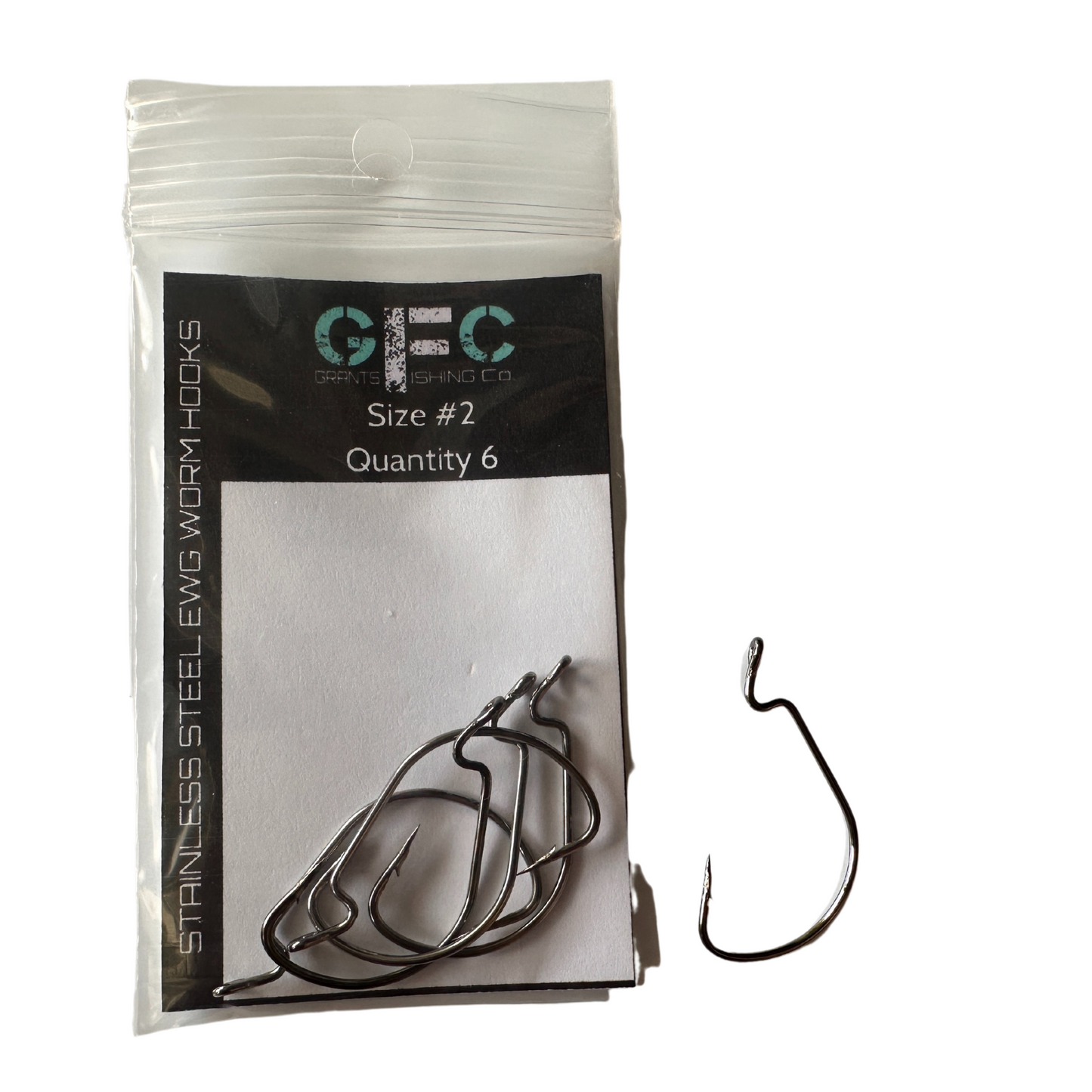 GFC Stainless Steel EWG Worm Hooks