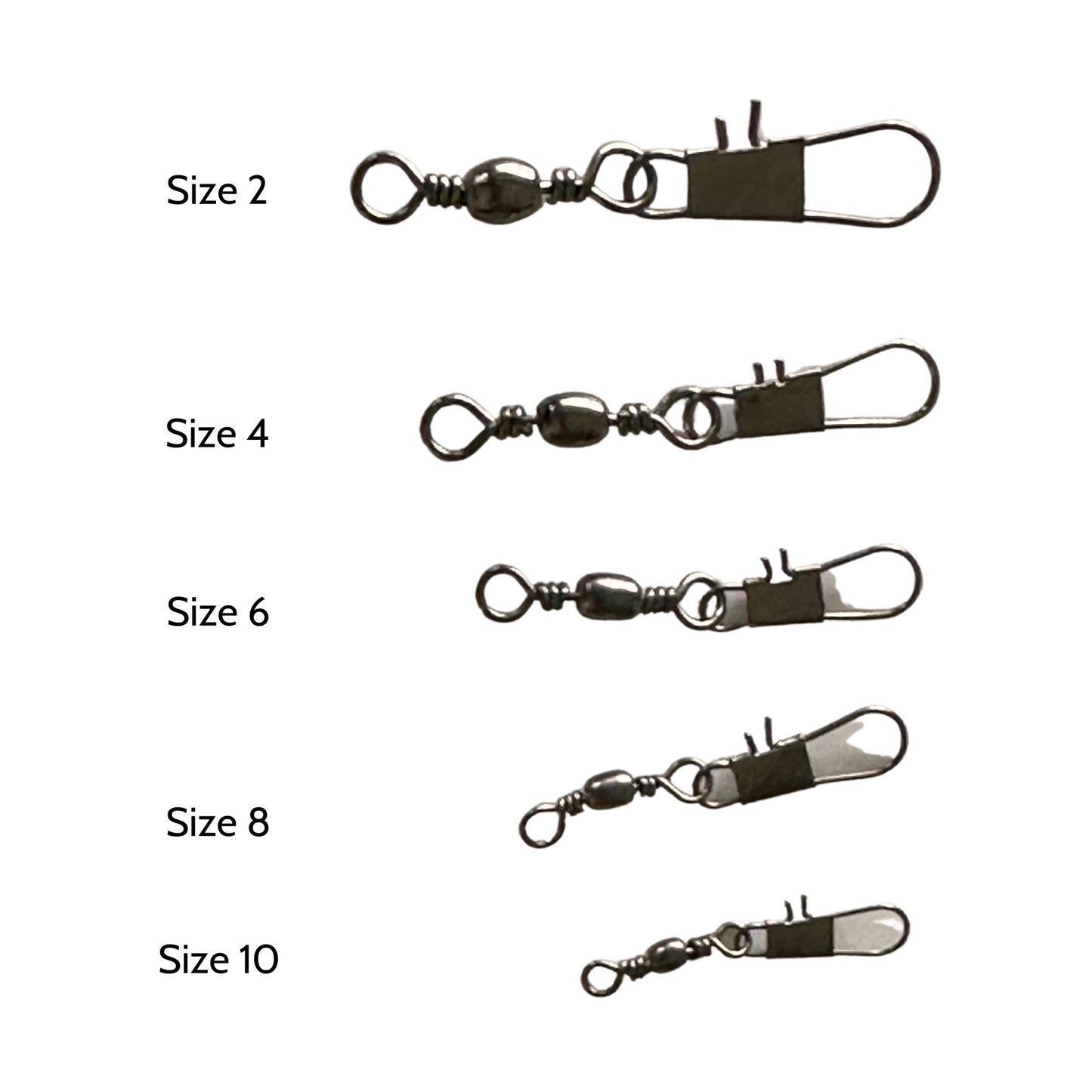 GFC STAINLESS STEEL BARREL SWIVEL WITH INTERLOCK SNAP