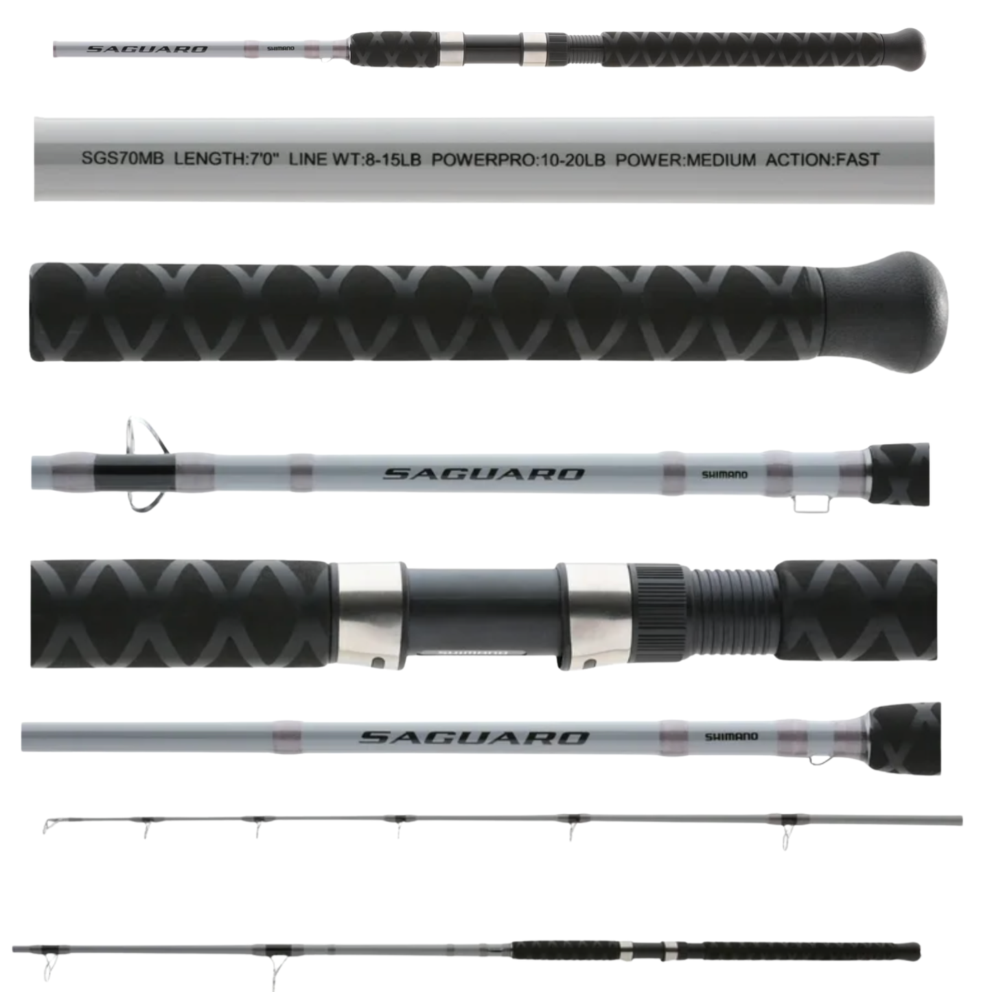 SHIMANO SAGUARO SALTWATER SPINNING ROD 1PC M 7'