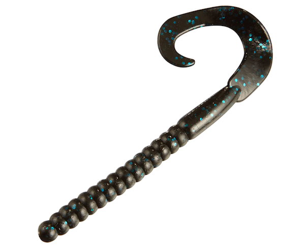 BERKLEY POWERBAIT POWER WORMS 12" BLACK BLUE FLECK 5P