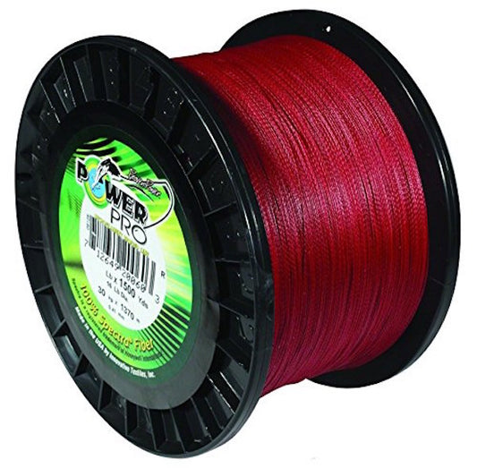 POWERPRO SPECTRA FIBER VERMILLION RED 10# 1500YD