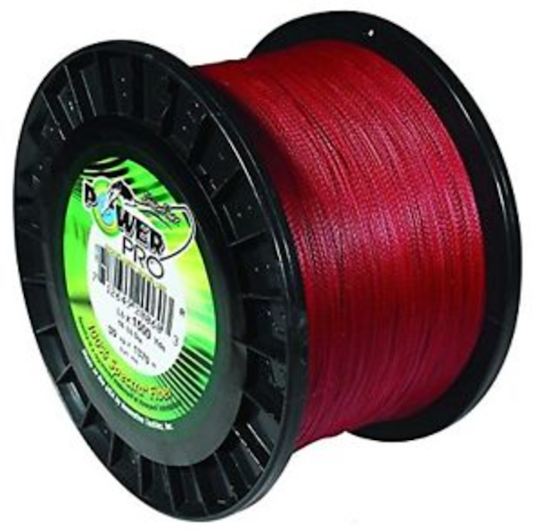 POWERPRO SPECTRA FIBER VERMILLION RED 15# 1500YD