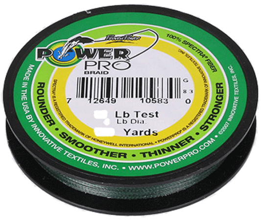 POWERPRO SPECTRA FIBER MOSS GREEN 65# 3000YDS BULK