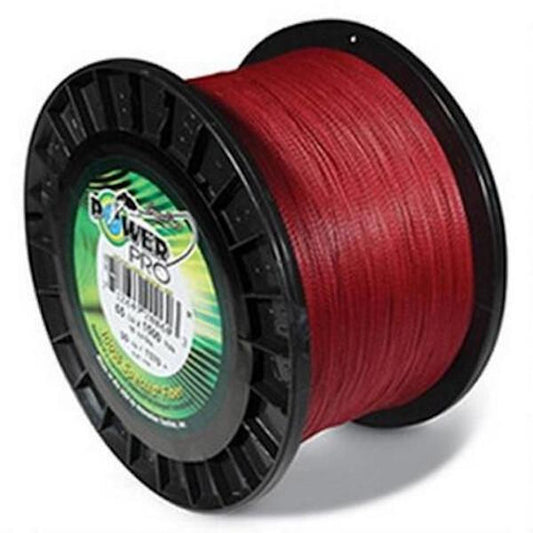 POWERPRO SPECTRA FIBER VERMILLION RED 100# 1500YD