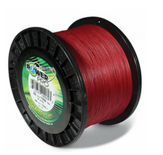 POWERPRO SPECTRA FIBER VERMILLION RED 150# 1500YD