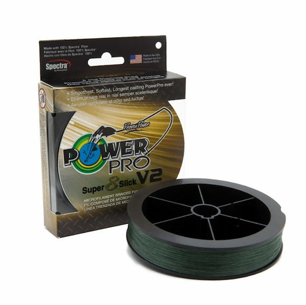 POWERPRO SUPER SLICK V2 MOSS GREEN 8# 300YD