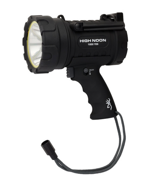 BROWNING HIGH NOON PRO USB RECHARGEABLE SPOTLIGHT WITH WIDE ANGLE PLUS