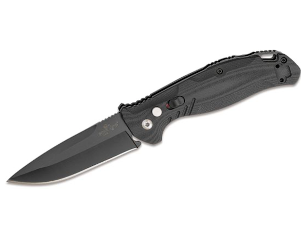 BEAR & SONS 4 1/4" BOLD ACTION XL BLACK G10 BLACK BLADE