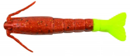 BERKLEY GULP! SALTWATER 3" SHRIMP NEW PENNY CHARTREUSE 6PK