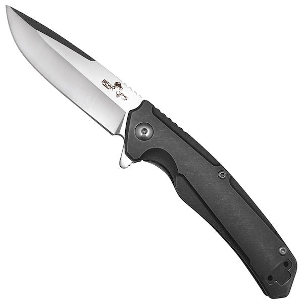 BEAR & SONS 4" TITANIUM FLIPPER S35VN W/POCKET CLIP