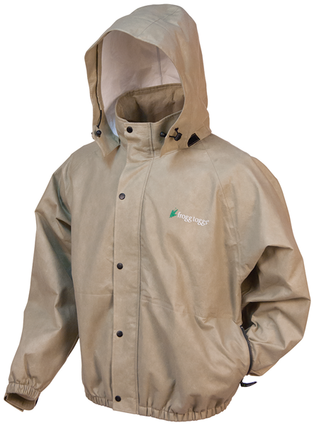 FROGG TOGGS MEN'S PRO ACTION HOODED WATERPROOF JACKET MEDIUM