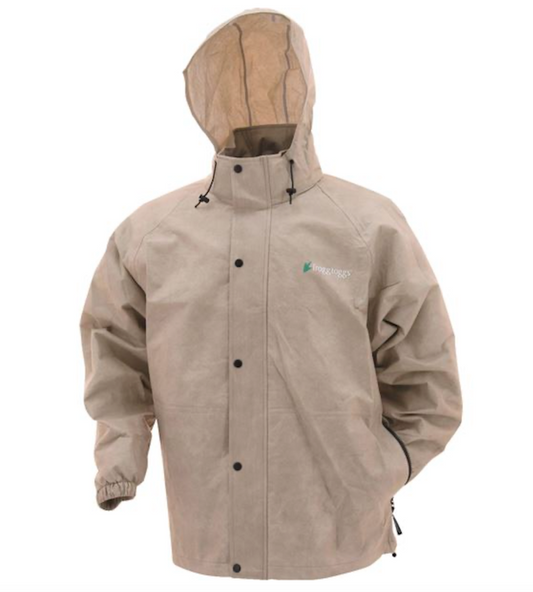 FROGG TOGGS CLASSIC PRO ACTION JACKET-KHAKI SIZE M