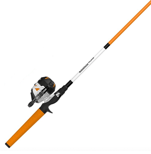 ZEBCO ROAM SPINCAST COMBO ORANGE 2PC M 6'