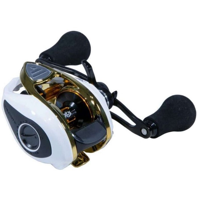 FAVORITE SOLEUS XCS WHITE/GOLD  BAITCAST REEL