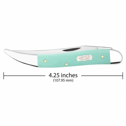 CASE MEDIUM TEXAS TOOTHPICK 4 1/4" 1 BLADE SEAFOAM GREEN G-10