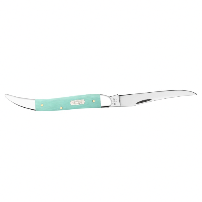 CASE MEDIUM TEXAS TOOTHPICK 4 1/4" 1 BLADE SEAFOAM GREEN G-10