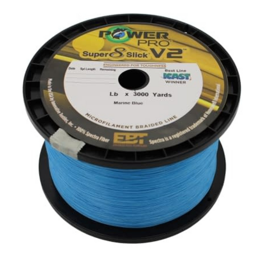 POWERPRO SUPER SLICK V2 BLUE 20# 3000YDS BULK