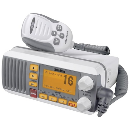 UNIDEN UM435 FIXED MOUNT VHF RADIO - WHITE