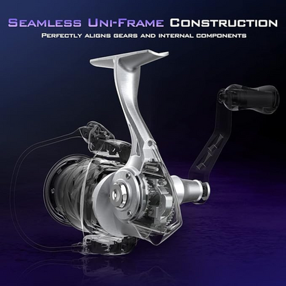 KASTKING MEGAJAWS ELITE SPINNING REEL 2000 6.2:1 DARK GALAXY