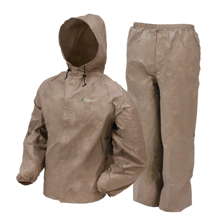 FROGG TOGGS ULTRA LITE RAIN SUIT KHAKI -2XL