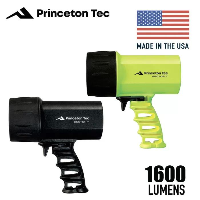 PRINCETON TEC SECTOR 7 LED WATERPROOF SPOTLIGHT - NEON YELLOW