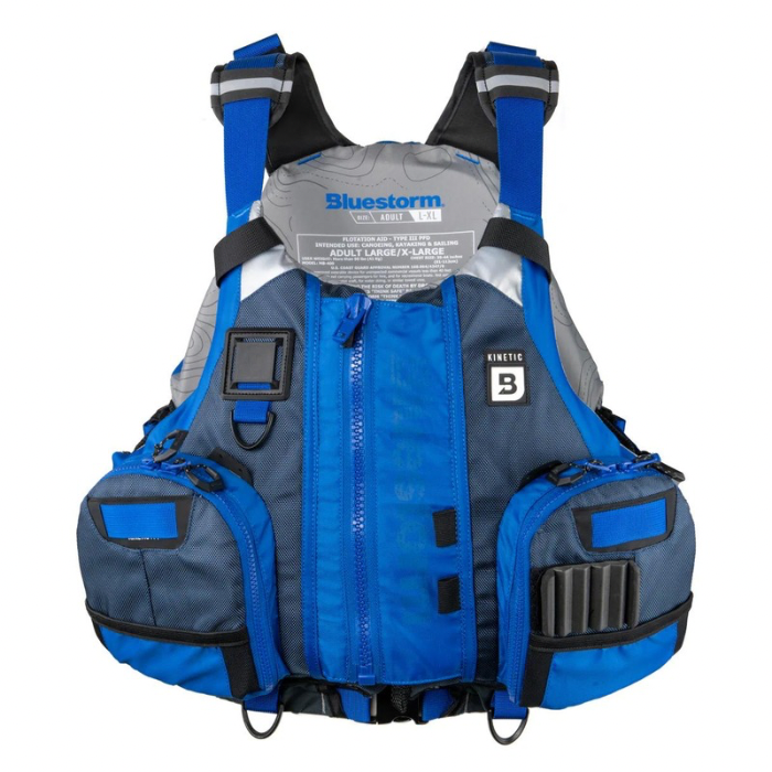 BLUESTORM KINETIC KAYAK FISHING VEST - DEEP BLUE - S/M