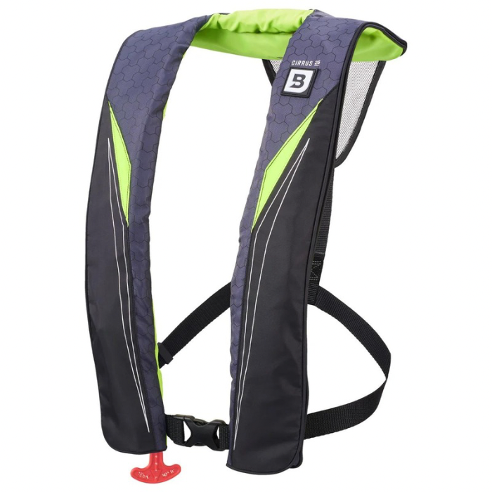 BLUESTORM CIRRUS 26 AUTO/MANUAL TYPE V INFLATABLE PFD - HI-VIS