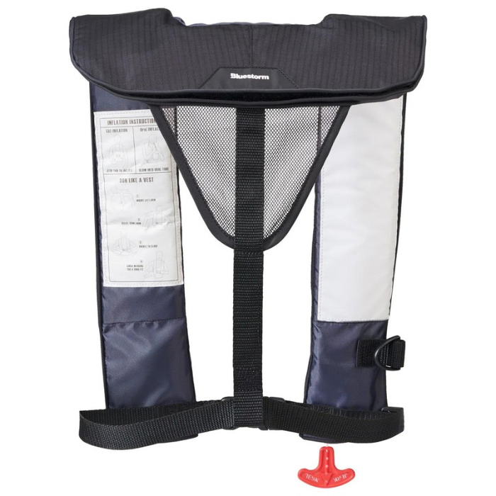 BLUESTORM CIRRUS 26 AUTO/MANUAL TYPE V INFLATABLE PFD - APEX BLACK