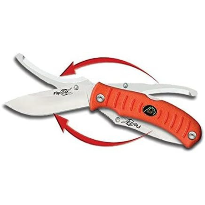 OUTDOOR EDGE FLIP N BLAZE SKINNER/GUTTER ORANGE