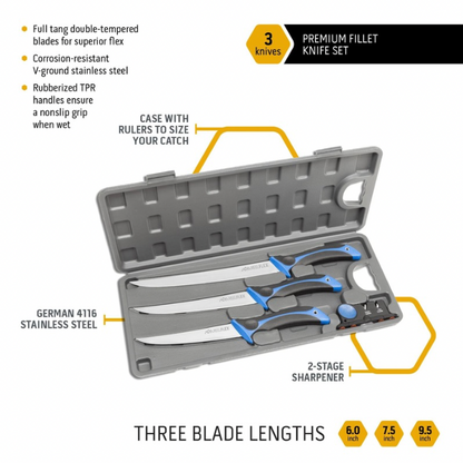 OUTDOOR EDGE REEL FLEX PAK 5PC FILLET KNIFE KIT