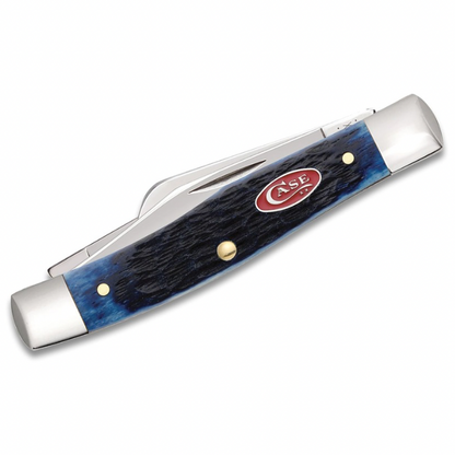 CASE MEDIUM STOCKMAN 3 BLADE 3 5/8" BLUE BONE