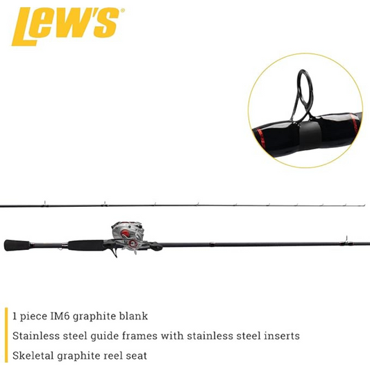 LEWS LASER MG BAITCAST COMBO 6’6” RH