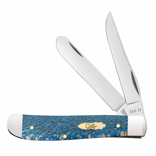 CASE TRAPPER MINI 2 BLADE 3.5" - BLUE SYCAMORE