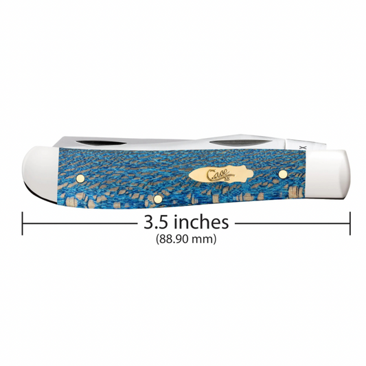 CASE TRAPPER MINI 2 BLADE 3.5" - BLUE SYCAMORE