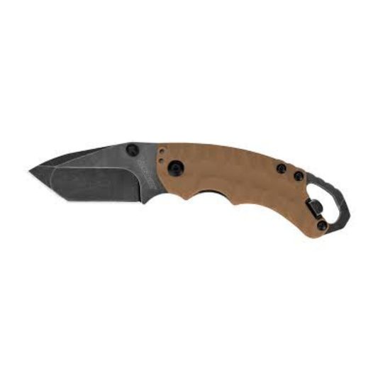 KERSHAW SHUFFLE II TANTO 2.6” KNIFE - TAN/BLACKWASH
