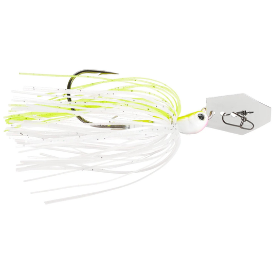 Z-MAN CHATTERBAIT JACKHAMMER BABY JACK 1/4 OZ - CHARTREUSE/WHITE