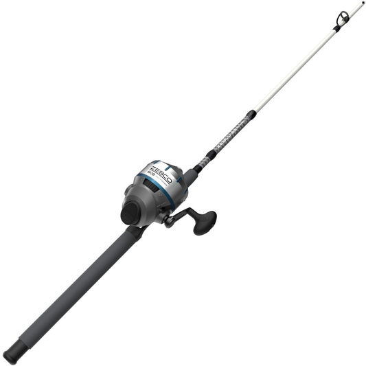 ZEBCO 808 SALT FISHER SPINCAST COMBO 2PC MH 7'