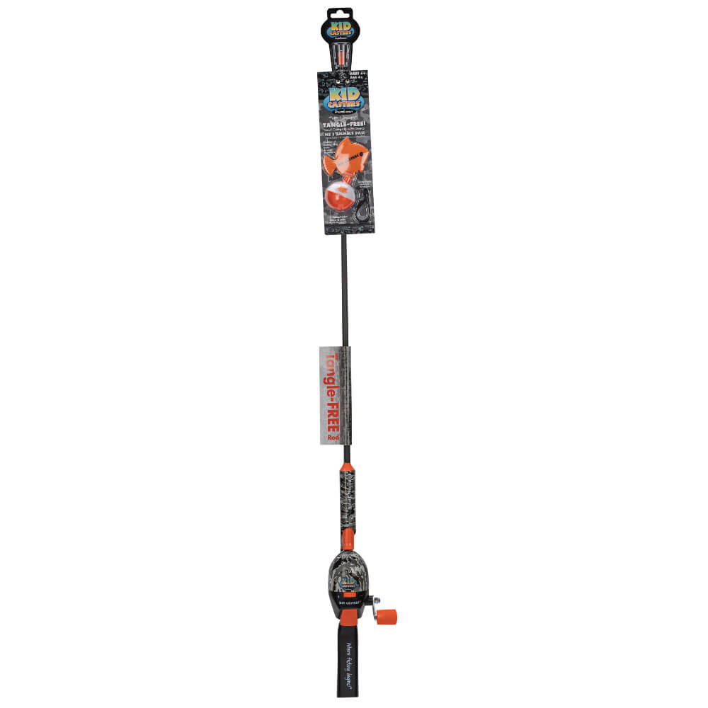 PROFISHIENCY BLACK TANGLE-FREE FISHING POLE