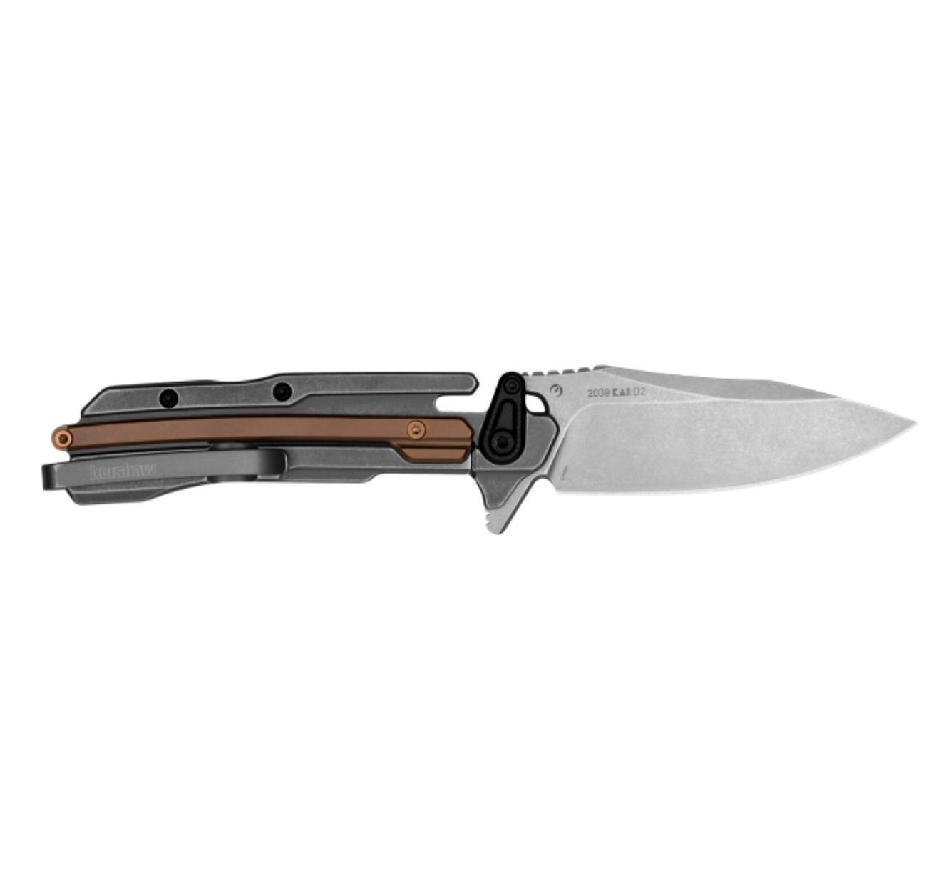 KERSHAW FRONTRUNNER 2.9" MANUAL FL GREY/BRONZE