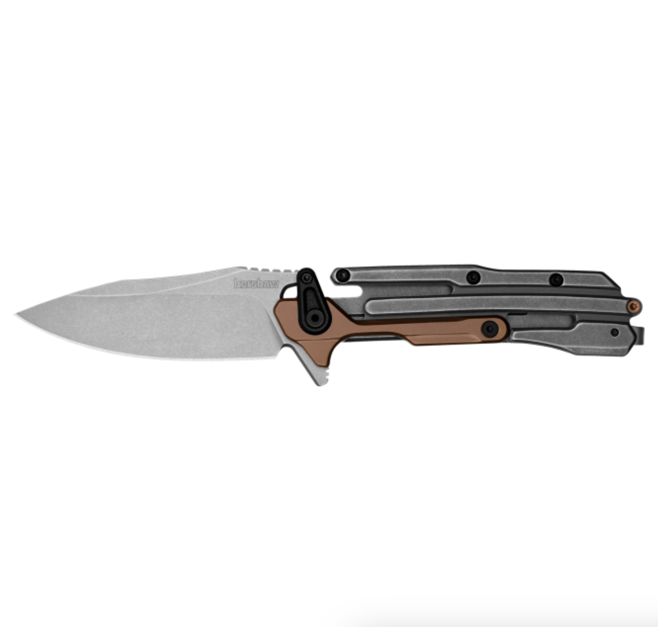 KERSHAW FRONTRUNNER 2.9" MANUAL FL GREY/BRONZE