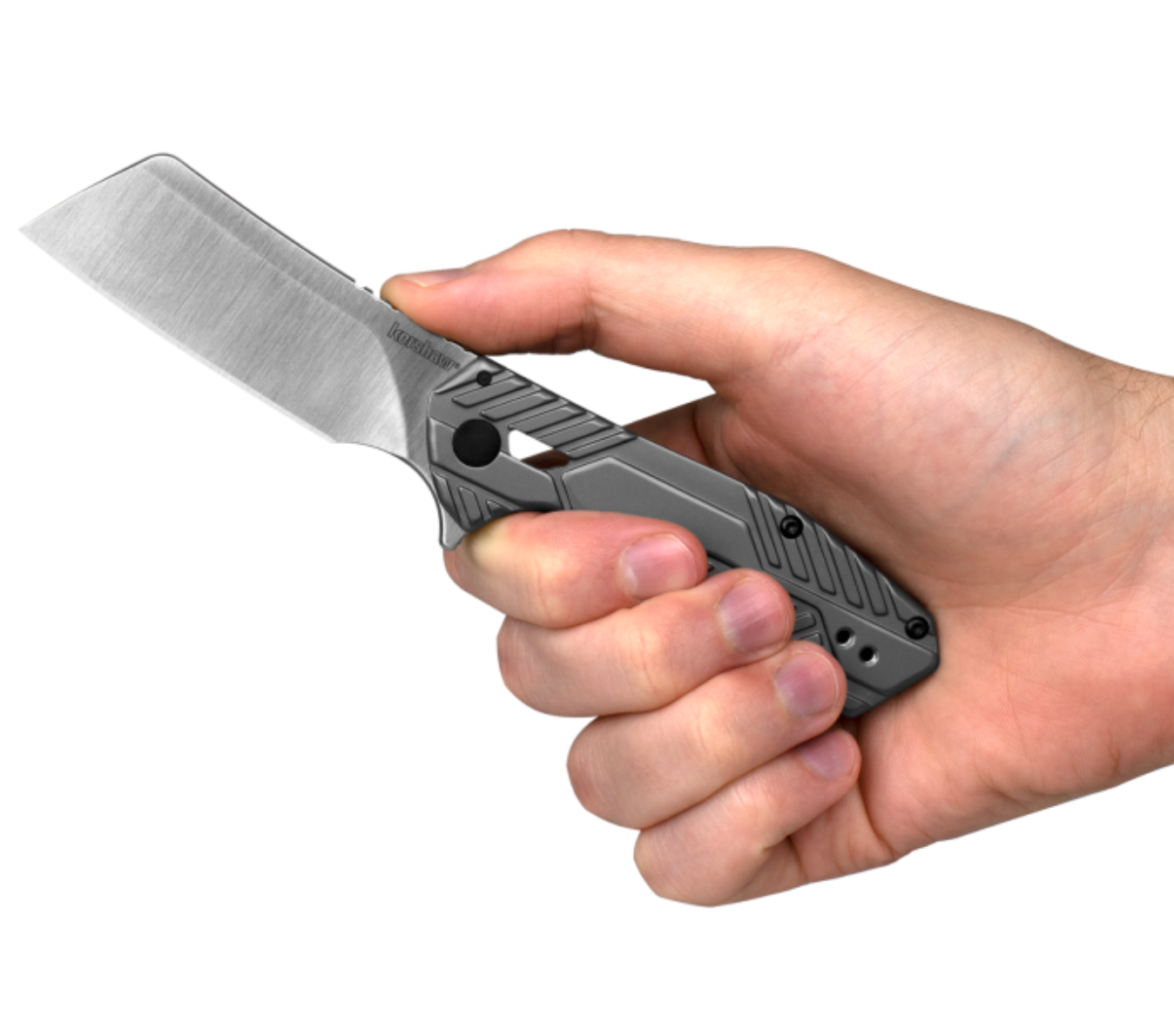 KERSHAW STATIC FL CLEAVER-SHAPED BLADE 2.8"