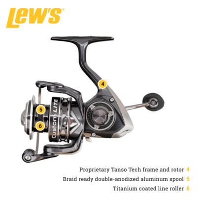 LEW'S CUSTOM LITE 300 SPINNING REEL 6.2 11BB