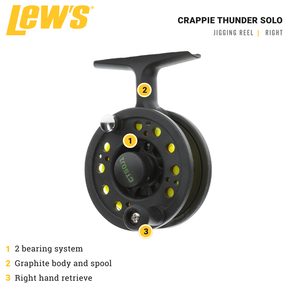 LEW'S CRAPPIE THUNDER SOLO CRAPPIE REEL