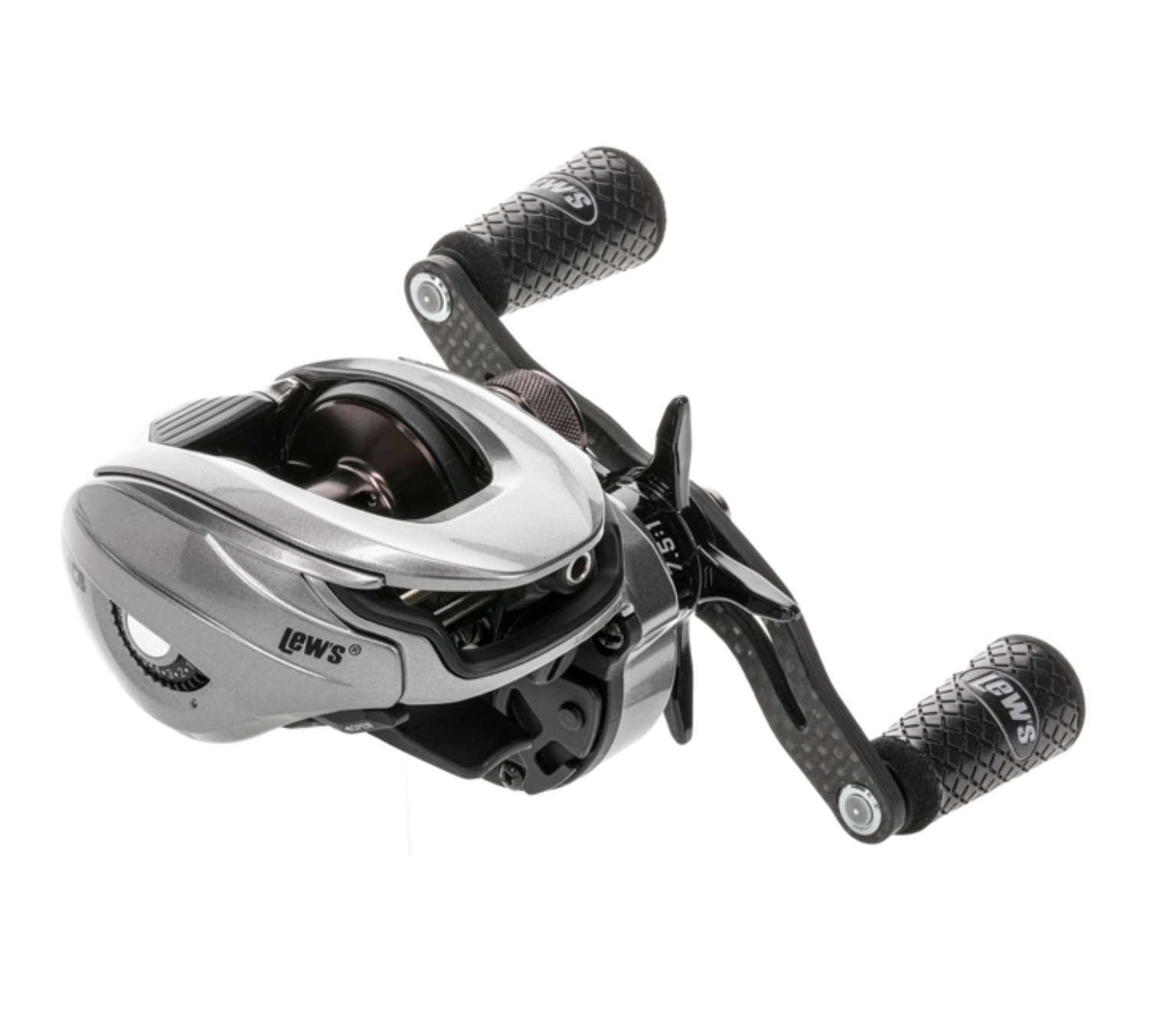 Fishing reel with 'Hyper' branding on a white background