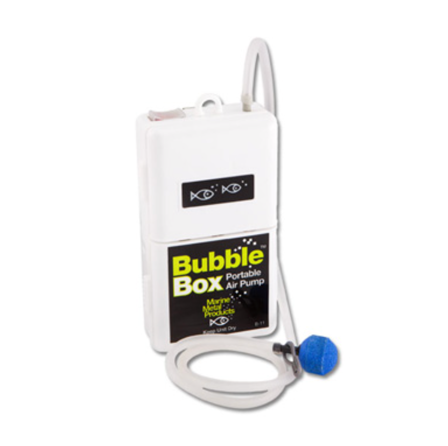 Bubble Box portable air pump on a white background